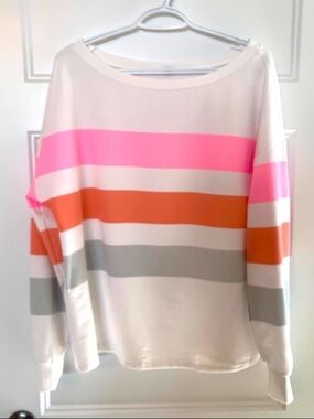 Cozy Off-The-Shoulder Striped Sweater